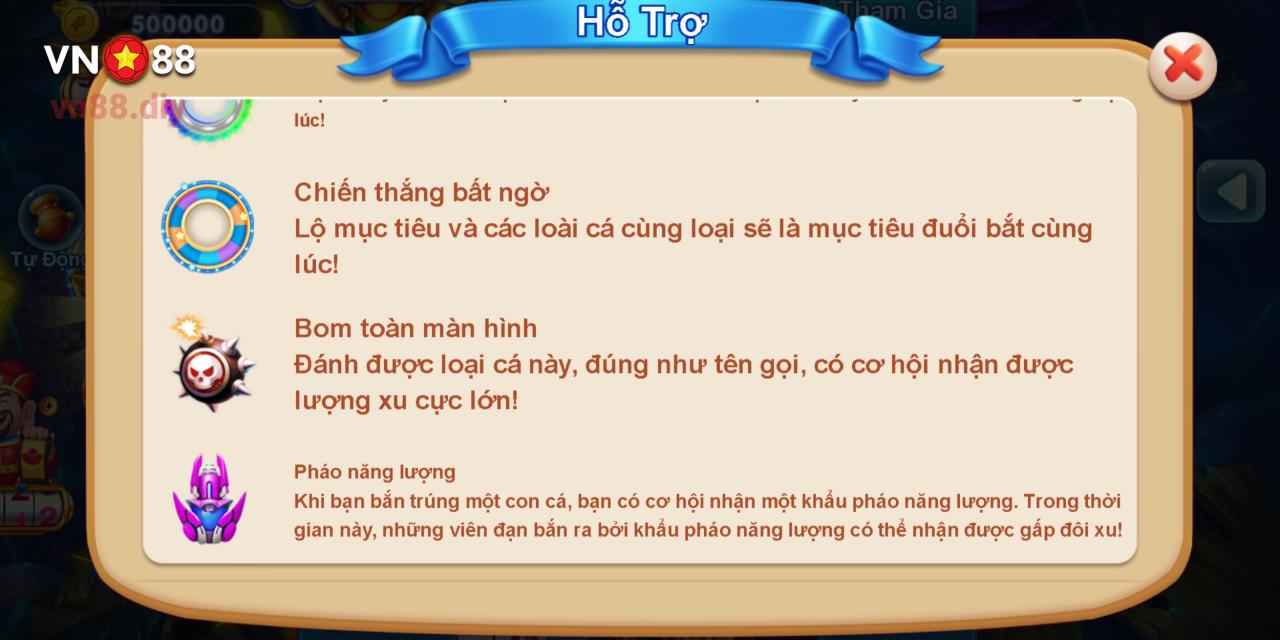 Các Vũ Khí Và Chức Năng Của Bắn Cá Đổi Thưởng Tại VN88